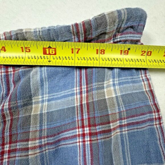 Brooks Brothers Flannel Pajama Set Men's XL Blue Plaid Top Bottom Classic Dad - Picture 11 of 13